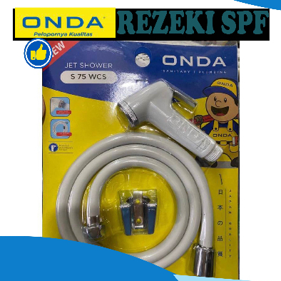 jet shower / shower cebok merk onda / s75wcs Shower cebok putih onda