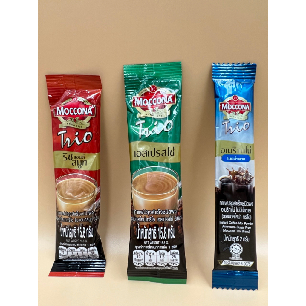 

Moccona Trio Instant Coffee Thailand Kopi Ecer Sachet