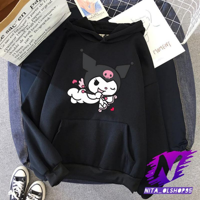 sweater hoodie anak kuromi sweater anak perempuan 2-12tahun