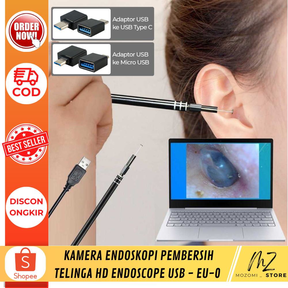 Kamera Endoskopi Pembersih Telinga HD Endoscope USB / Aksesoris alat pemebersih telinga / Pembersih 