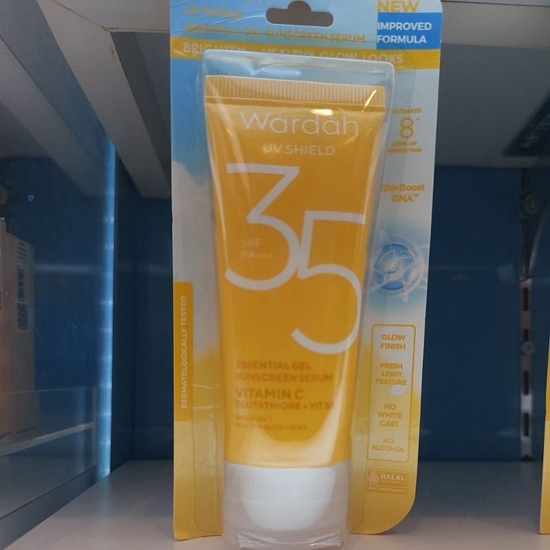 Wardah Uvshield Essential Gel Sunscreen Serum spf 35 PA+++