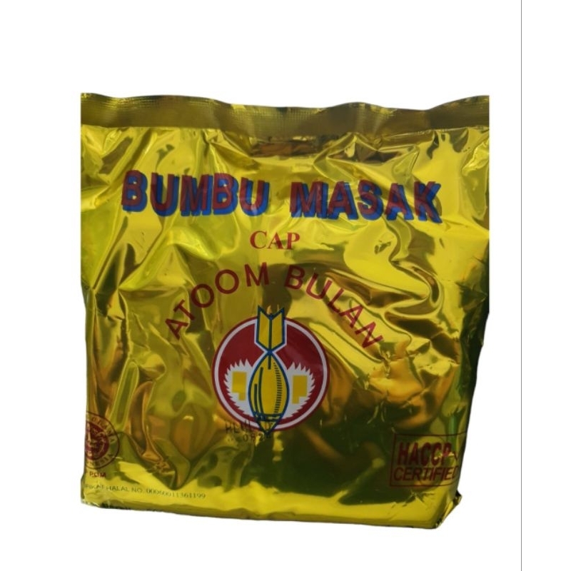 

BUMBU ATOM BULAN / BUMBU MASAKAN SERBA GUNA / PENYEDAP RASA CAP ATOOM BULAN DAN BUMBU INSTAN 500gr
