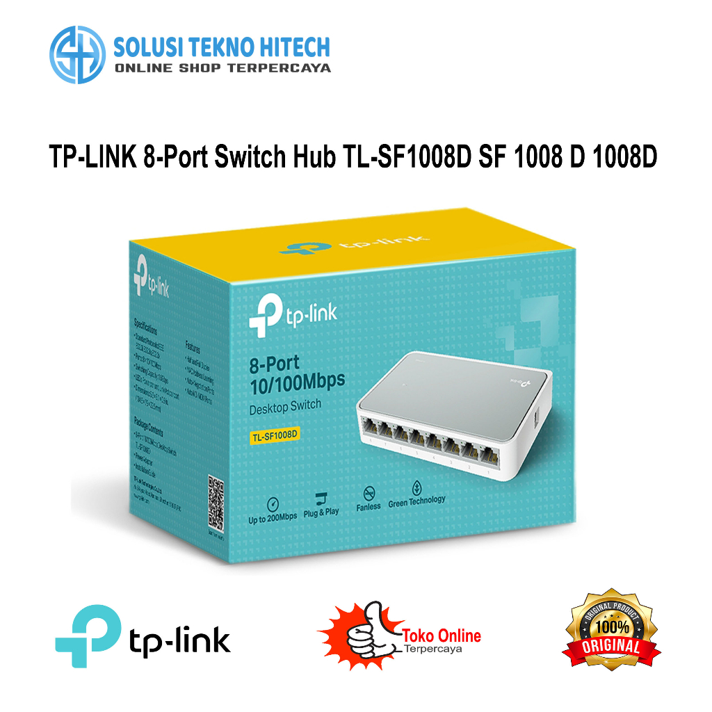 TP-LINK 8-Port Switch Hub TL-SF1008D SF 1008 D 1008D