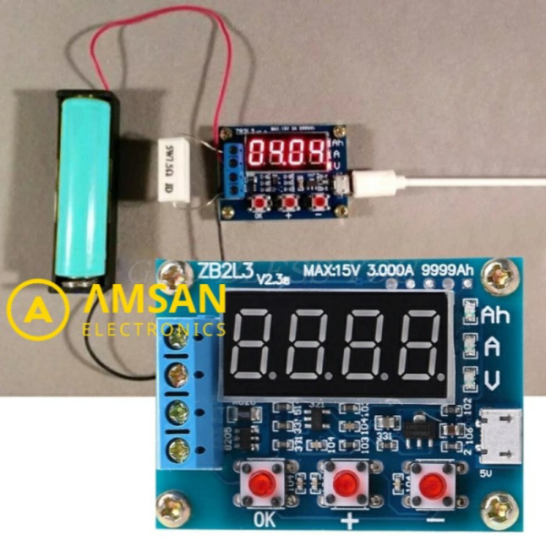 Zhiyu Battery Capacity Meter ZB2L3 Test Kapasitas Baterai 18650 Li-ion Diskon