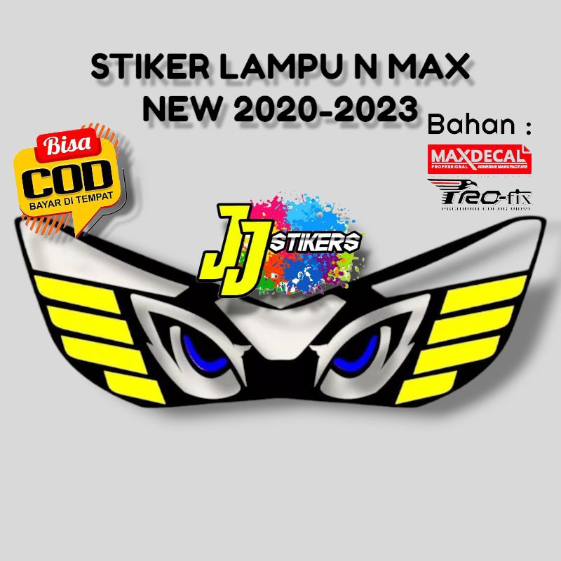 STIKER STICKER MATA ELANG LAMPU N MAX NEW / STIKER VARIASI LAMPU YAMAHA N MAX NEW