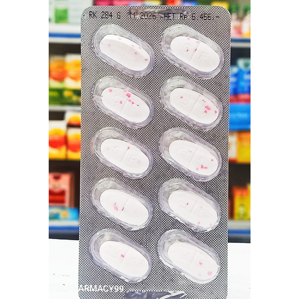 Grafadon Forte 650MG 𝟏 𝐒𝐓𝐑𝐈𝐏 𝐈𝐒𝐈 𝟏𝟎 𝐊𝐀𝐏𝐋𝐄𝐓 - Meredakan Demam, Sakit Gigi dan Sakit Kepala