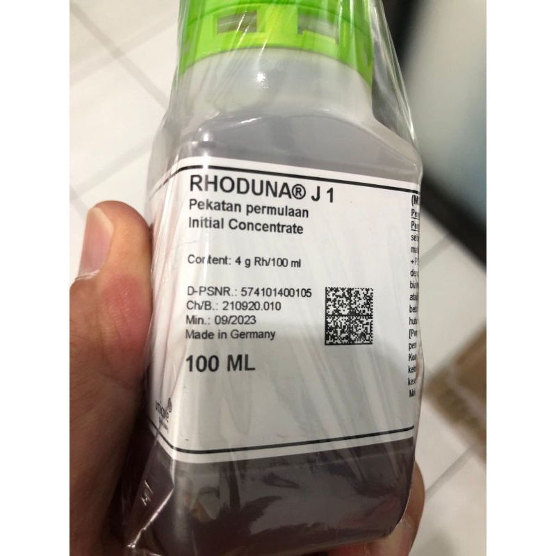 rhoduna j1 4g german,jual eceran 25ml,obat sepuh putih rhodium