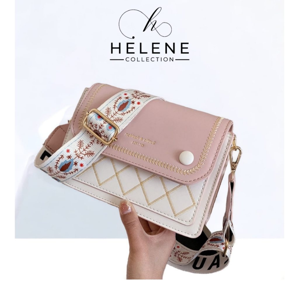 RK2765 Tas selempang wanita korea import terbaru simpel lucu kekinian sling bag remaja cewek