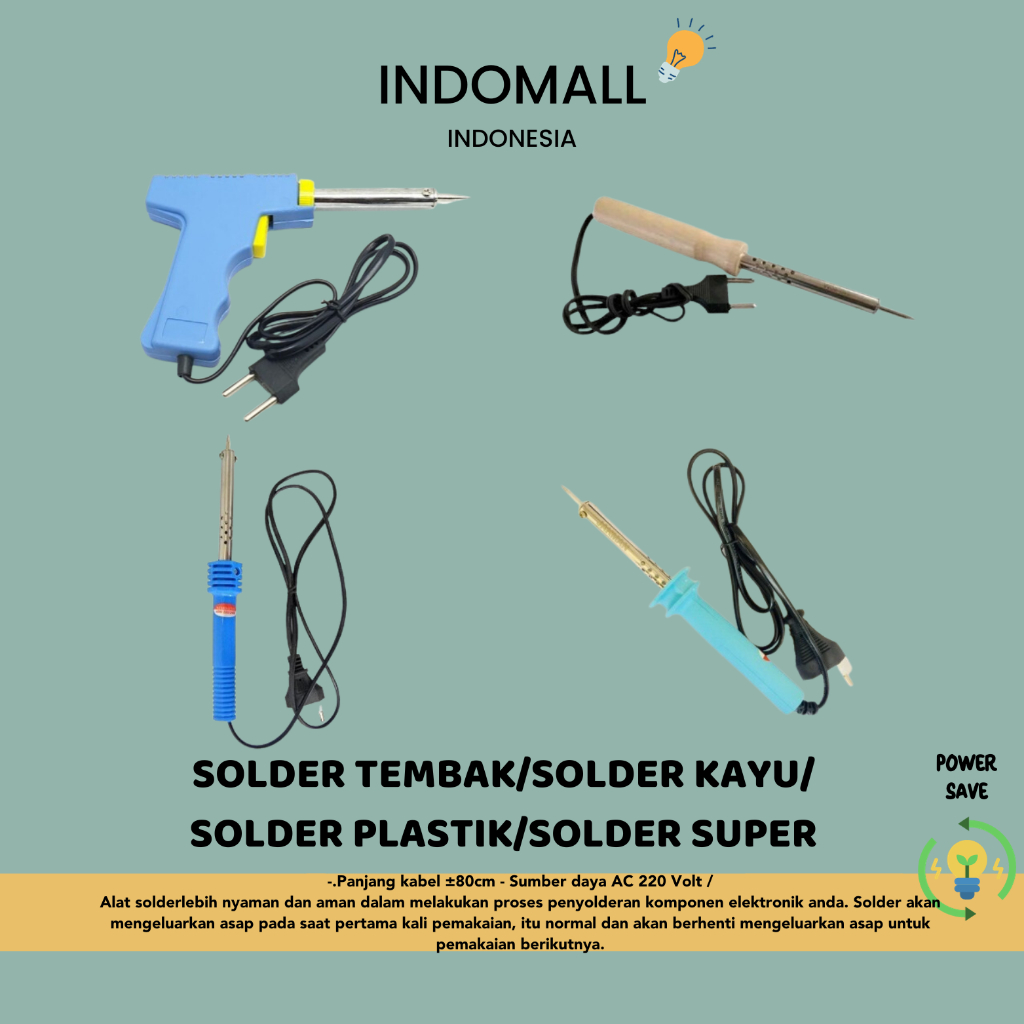 SOLDER LISTRIK / SOLDER TEMBAK / SOLDER KAYU / SOLDER 60 WATT
