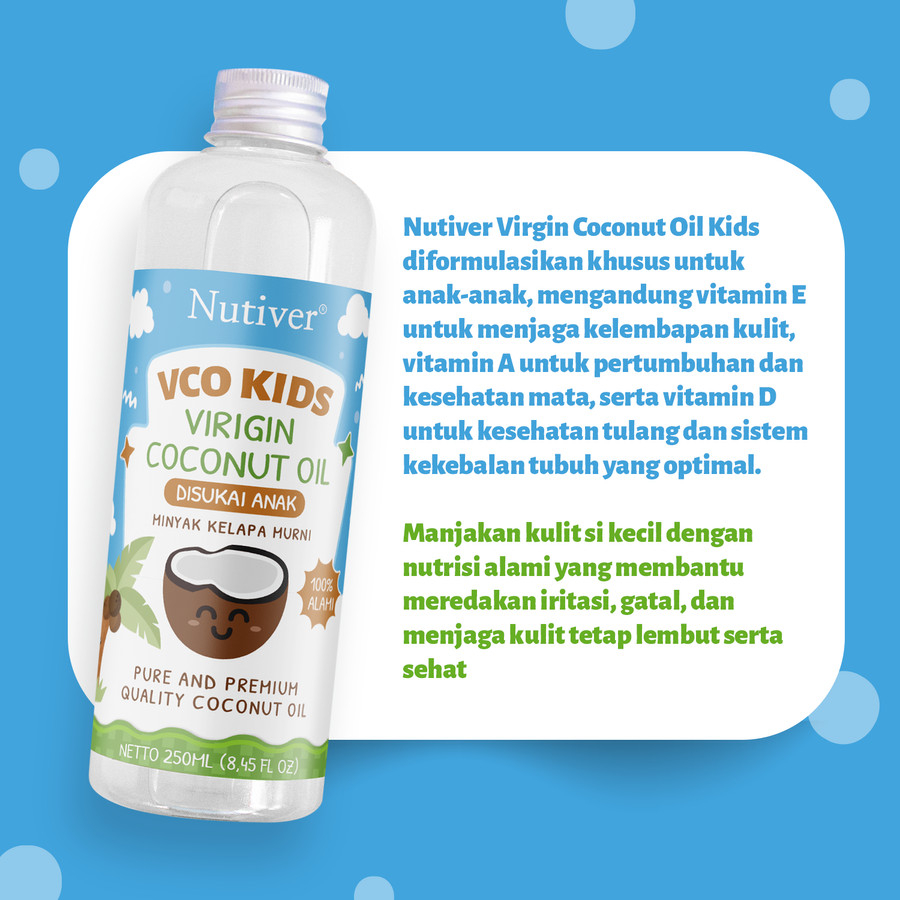 

RB22 Nutiver Extra Virgin Coconut Oil Minyak VCO Anak Minyak Kelapa Vco For Kids Virgin Coconut Oil