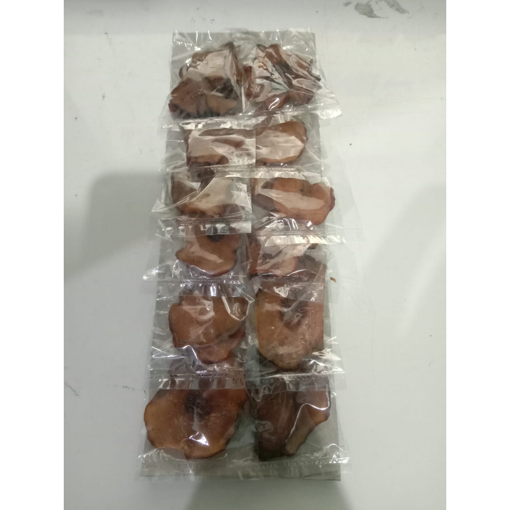 

*Mantap kali* Asam potong 1 paket isi 12 eceran 500