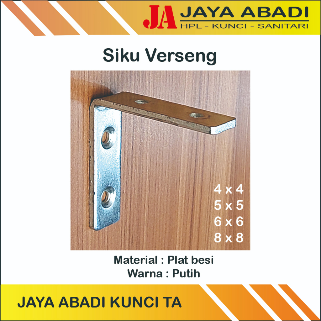 SIKU VERSENG RAK DINDING/SIKU L PLAT BESI