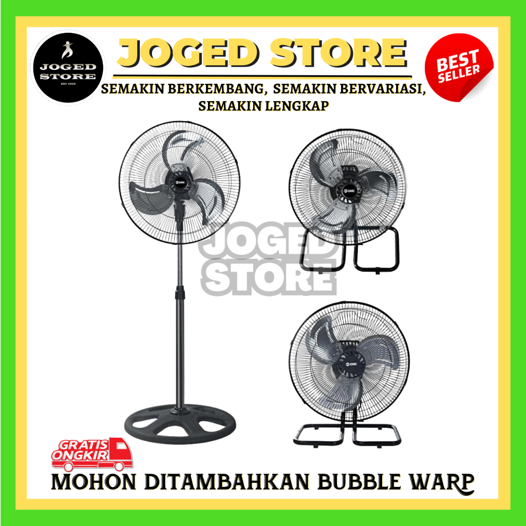GMC KIPAS ANGIN BERDIRI TORNADO 728 3 IN 1 18 INCH | KIPAS ANGIN BERDIRI | KIPAS ANGIN BESI
