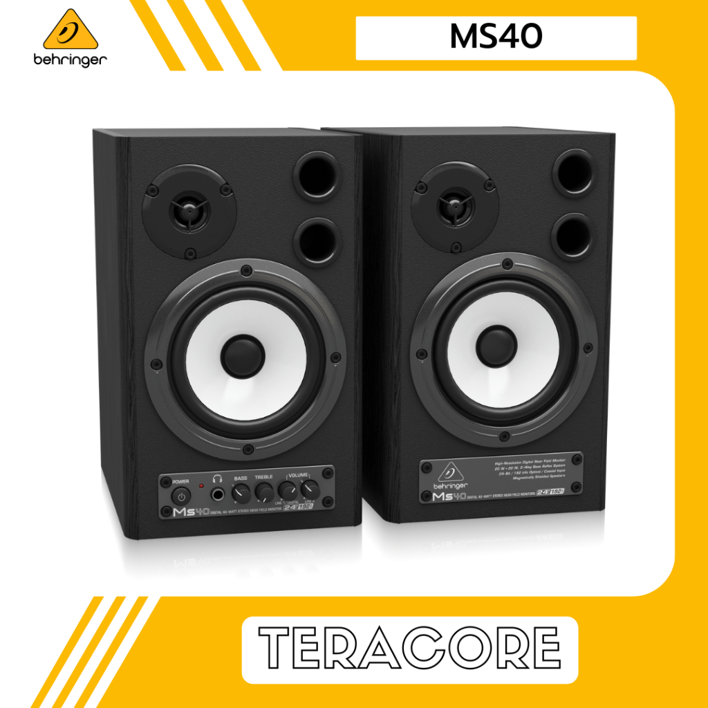 Behringer MS40 MS 40 Speaker Monitors 24-bit/192kHz Hybrid Nearfield