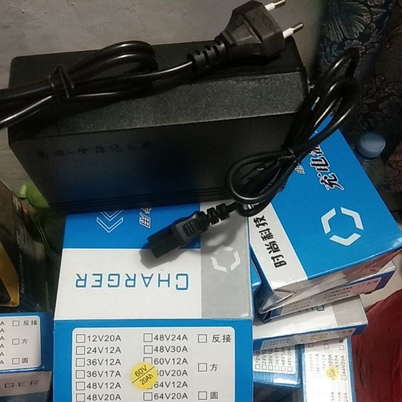 CHARGER SEPEDA LISTRIK 60VOLT 20AH CHARGER SELIS CHARGER UNIVERSAL CASAN SEPEDA LISTRIK