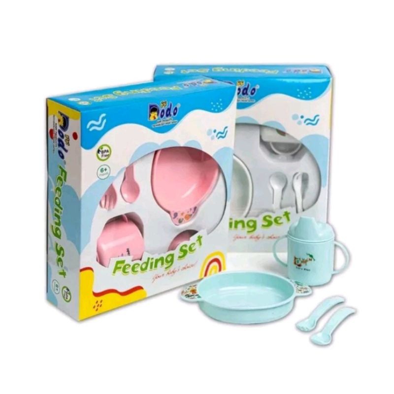 Dodo Tempat Makan Bayi / Feeding Set Dodo Ukuran Kecil - Peralatan Makan Bayi Merk Dodo