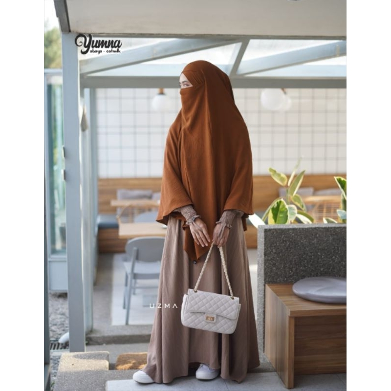 Yumna Series by uzma hijab || gamis lady crush || fk crinkle airflow || gamis syari murah