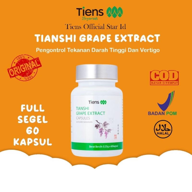 Tiens Grape Extract Nutrisi Untuk Vertigo Penyumbatan Pembuluh Darah Pelangsing