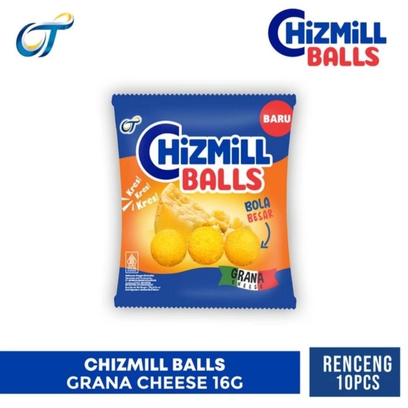 

Chizmill Balls Grana Cheese 16g ( 1rcg isi 10pcs )