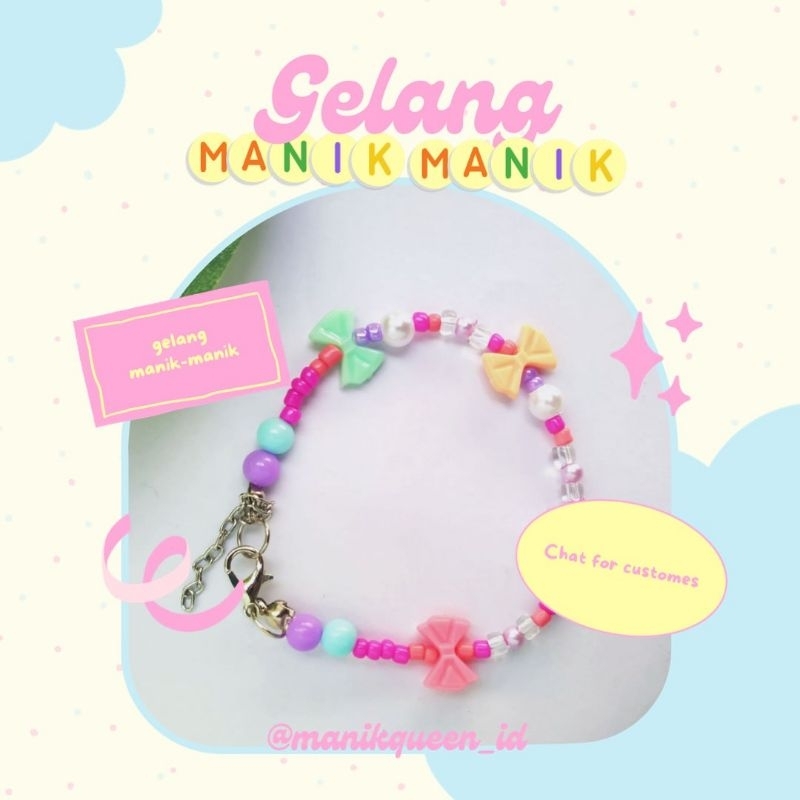 Gelang manik - Gelang manik manik - Gelang manik aesthetic - Gelang manik korea - Gelang manik coupl