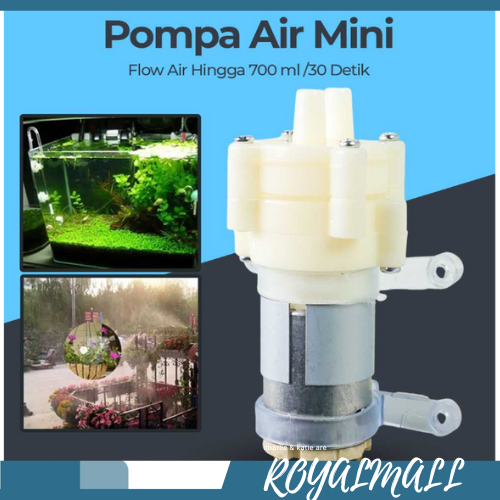 Pompa Air Mini Aquarium Ikan Fish Tank 12 V / Alat Mesin Pompa Water Pam Jet Pump Air Celup Udara Ge