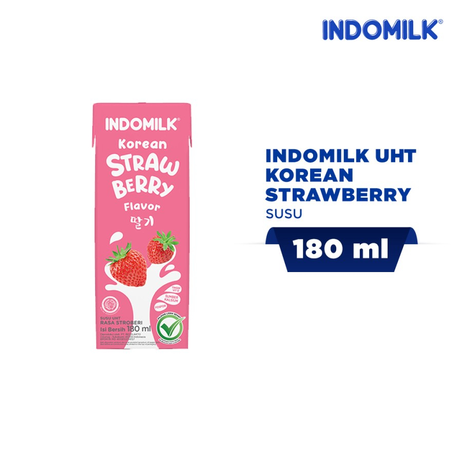 

Susu Indomilk UHT Korean Strawberry 180mL