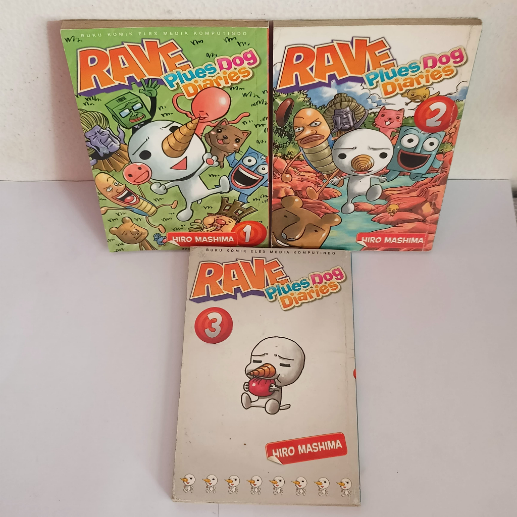 Komik rave set series Plues Dog Diaries