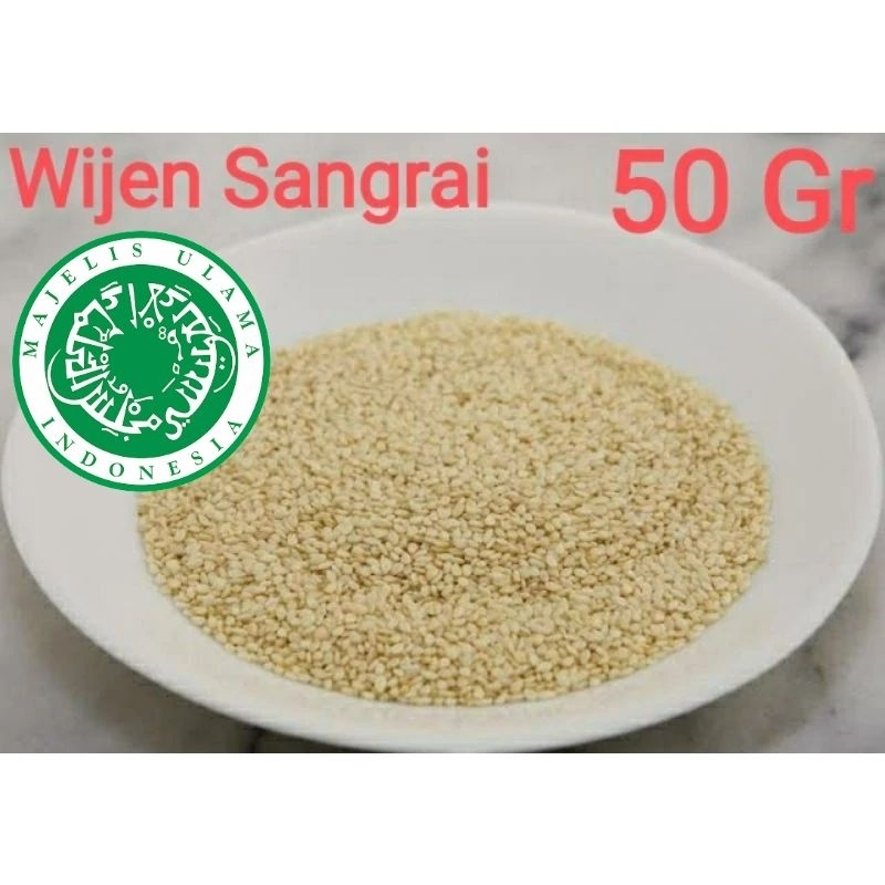 

Wijen Putih Sangrai 50 gr | Toasted Roasted Sesame Seeds