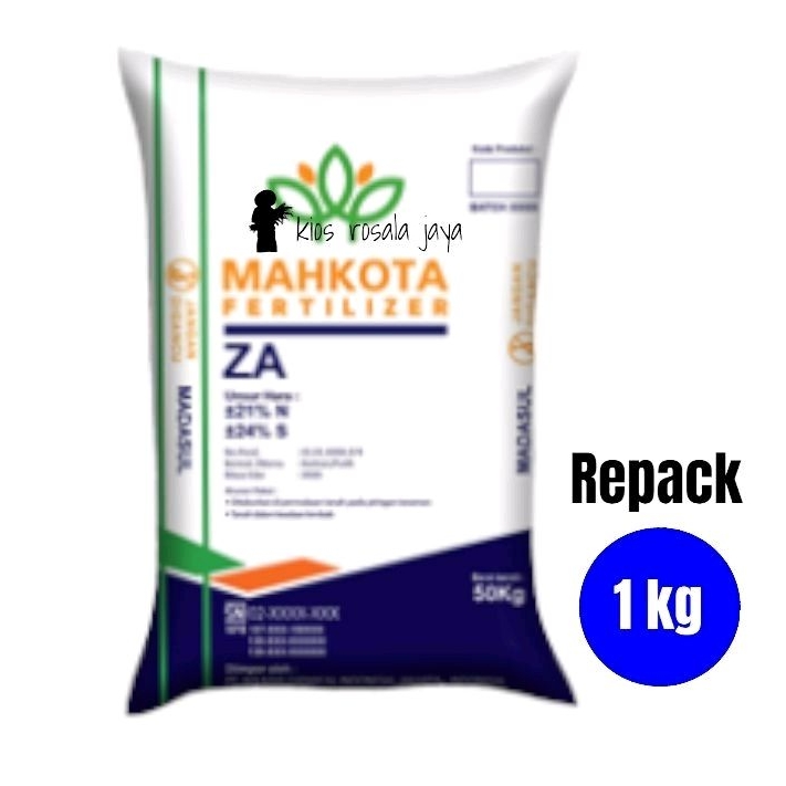 Pupuk ZA Mahkota 1 kg kemasan Repack