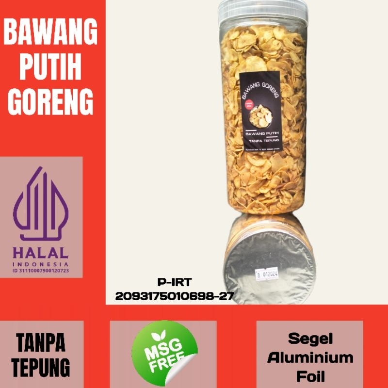 

Bawang Putih Goreng Asli Tanpa Tepung 500gr