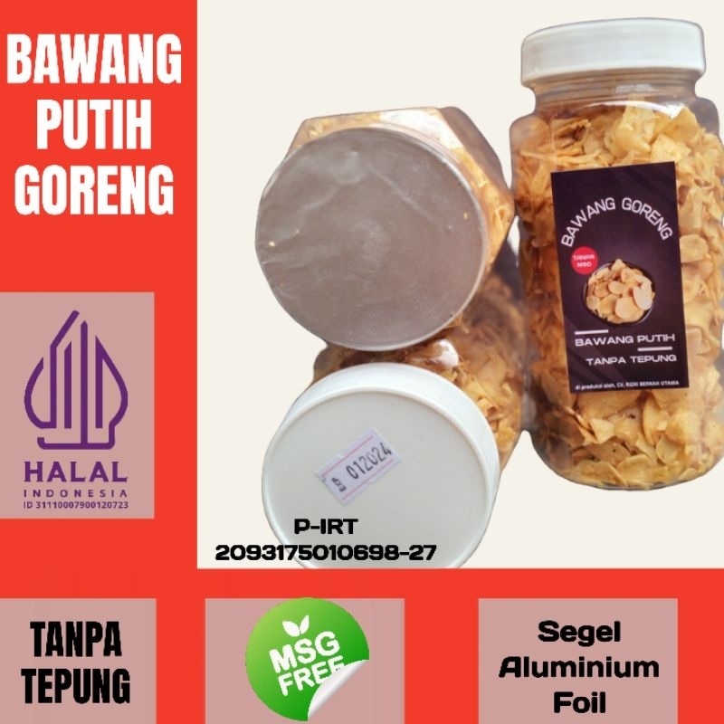 

Bawang Putih Goreng Asli Tanpa Tepung 200gr