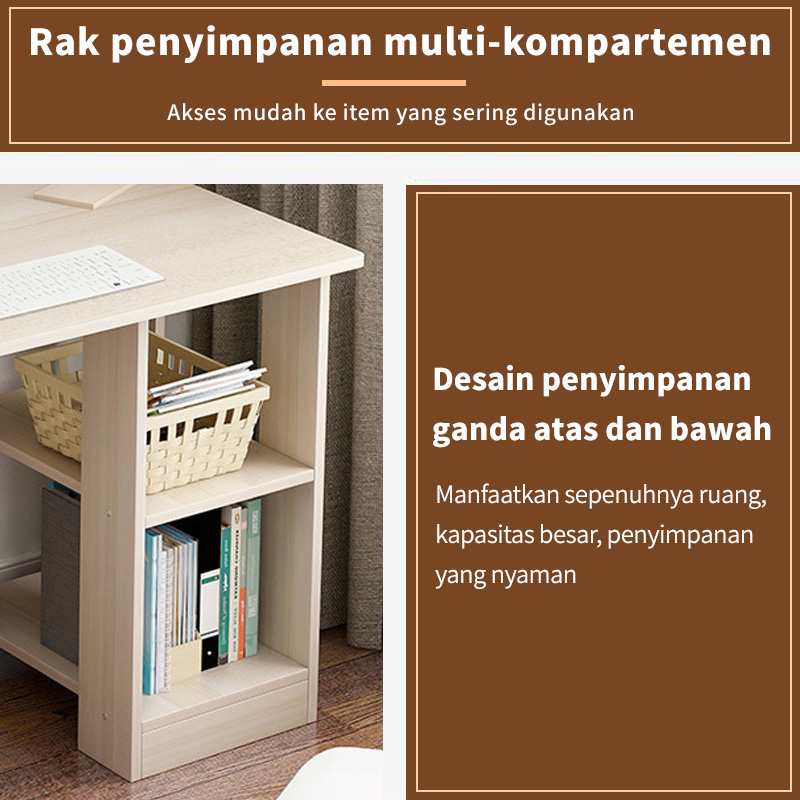 Pocket Dragon Meja laptop/Meja komputer/Meja kerja/Meja belajar anak/Meja belajar aesthetic/Meja kantor (A108)-2