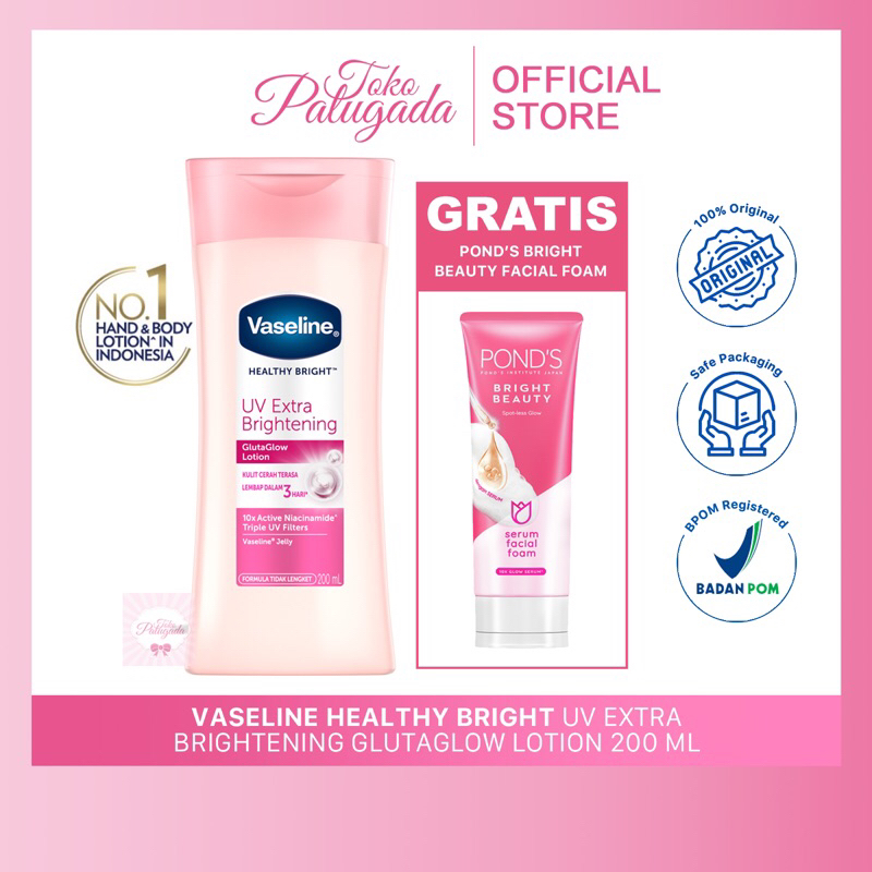 [BISA COD] Vaseline Body Lotion - Vaseline Gluta - Vaseline Body Serum - Hand Body Vaseline