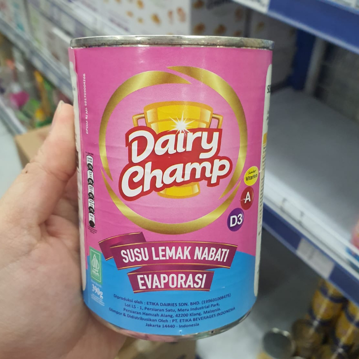 

dairychamp susu evaporasi 390gr