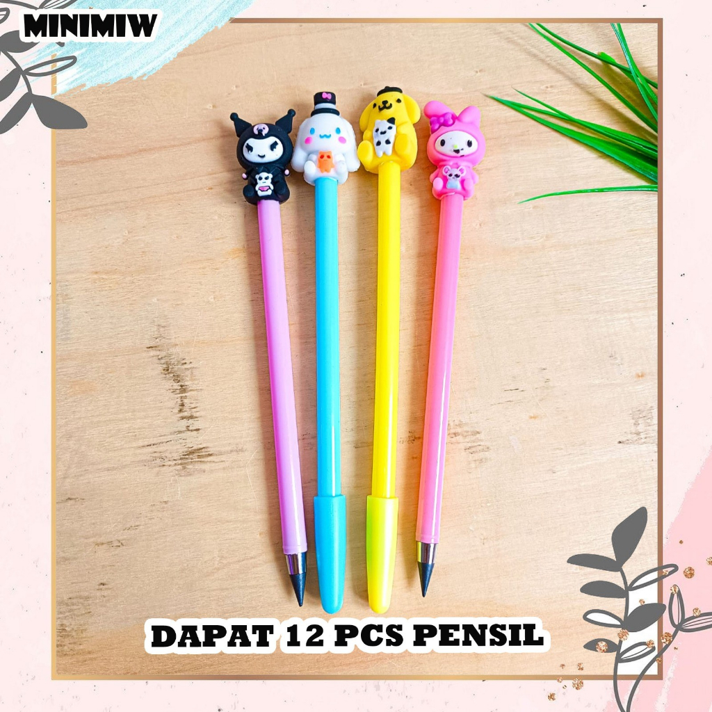 

selusin pensil graphite infinite Sanriio isi 12 pcs pencil alat-alat sekolah aesthetic termurah bagus lucu imut COD