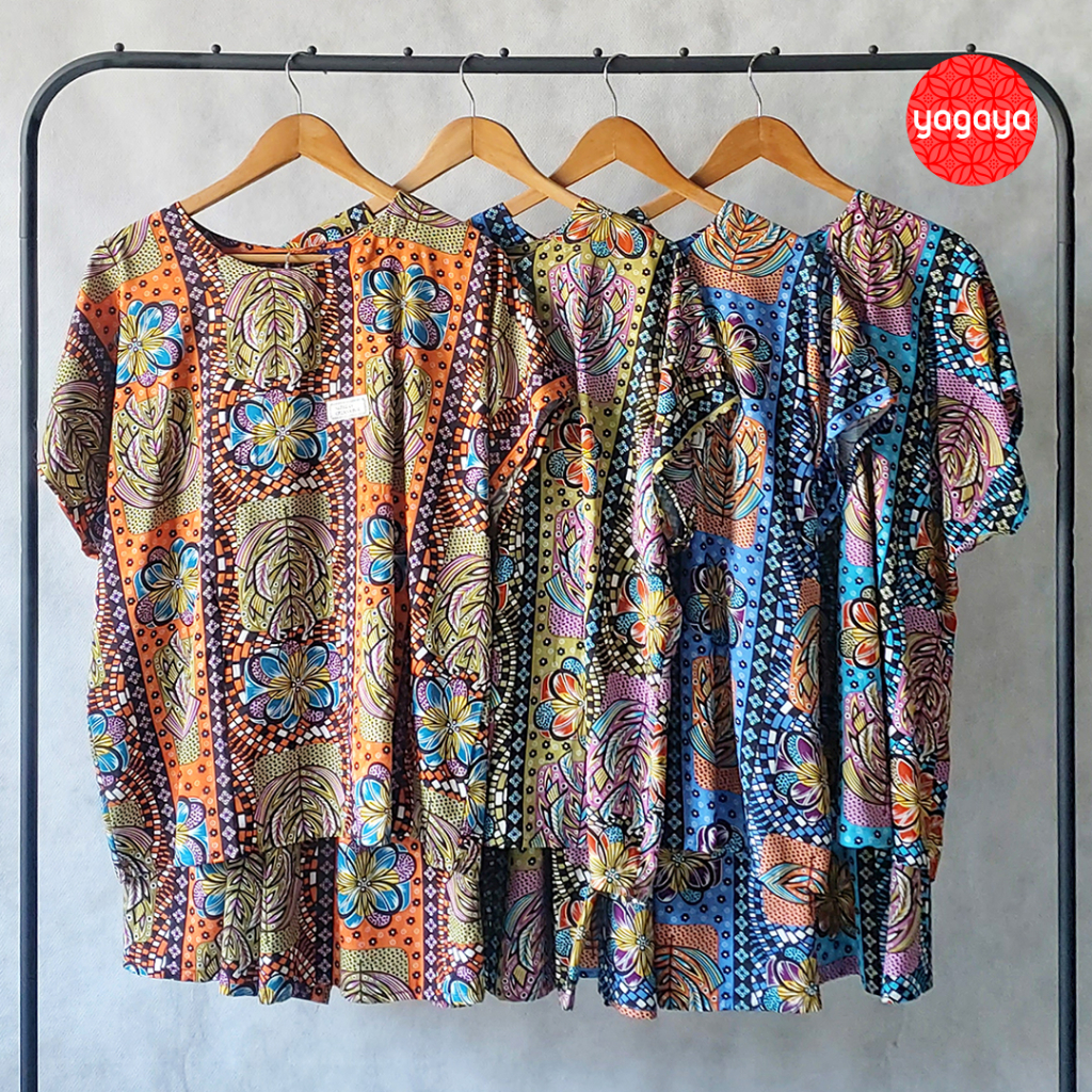 Setelan Kulot Kencana Ungu Maxi 81 KUB - Baju Tidur Batik Wanita #1