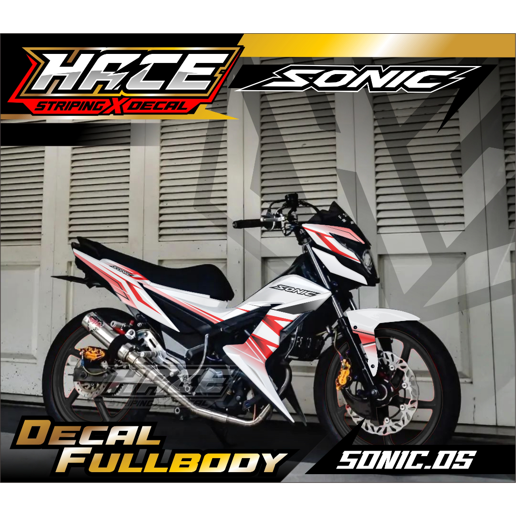 STICKER DECAL SONIC - DECAL SONIC PREMIUM SN.05