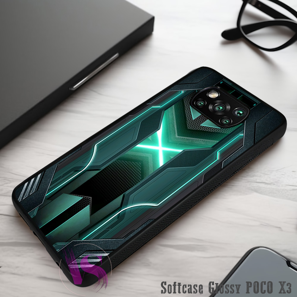 Softcase Kilau Poco X3 | X3 PRO |VN33| XIAOMI Case Glossy Pic HD | Kesing Silikon Premium Abstract G