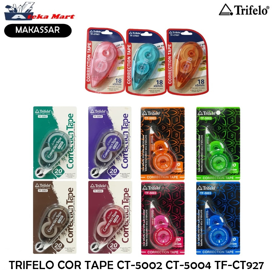 

[PCS] TRIFELO COR TAPE CT-5002 CT-5003 TF-CT927 TF-CT953 TIP EX KERTAS
