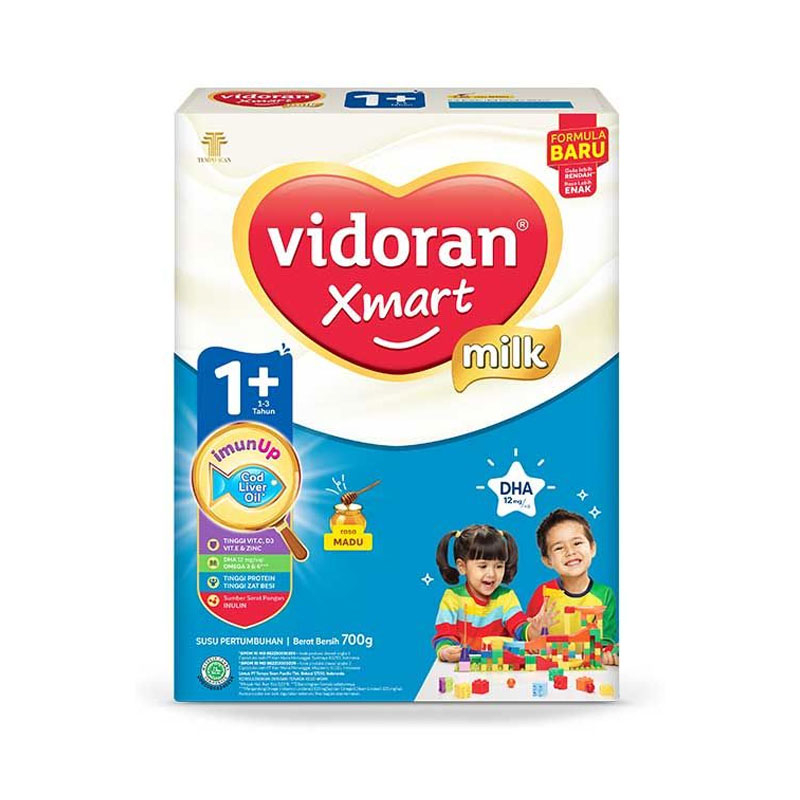 

VIDORAN XMART 1+ Imun Up SUSU FORMULA MADU 925 G