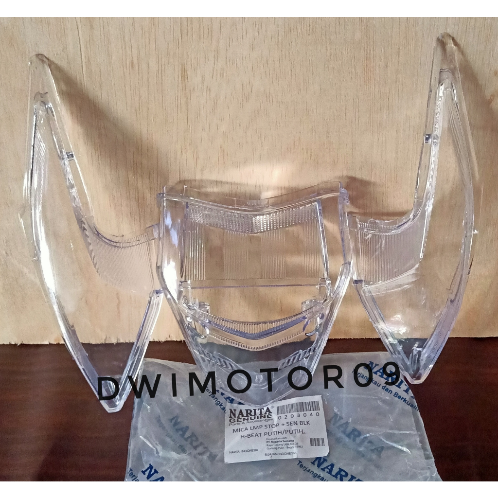 mika kaca lampu belakang beat karbu putih bening