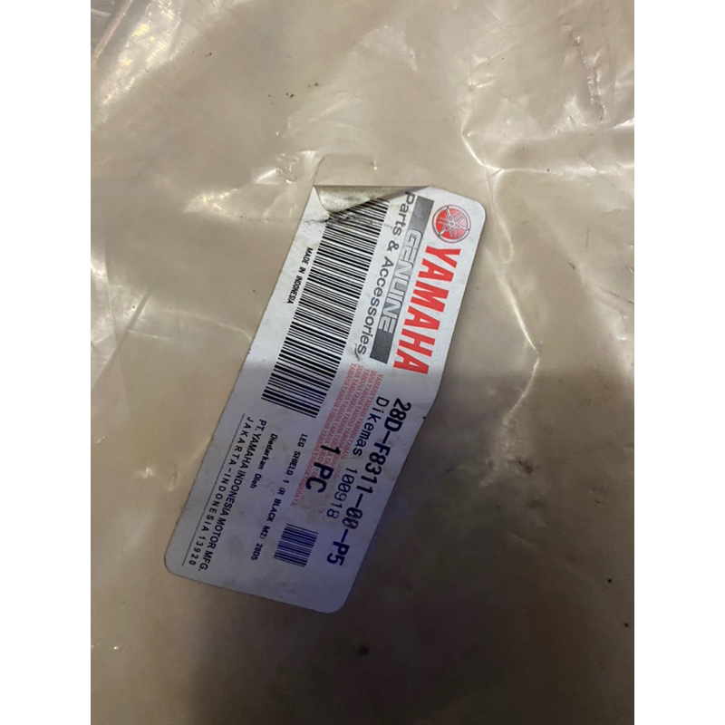 tameng panel depan mio smile garnis hitam Mx violet ori