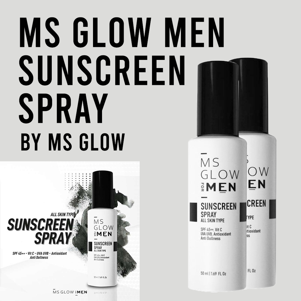 Ms Glow Men Sunscreen Spray Sunblock Wajah Pria