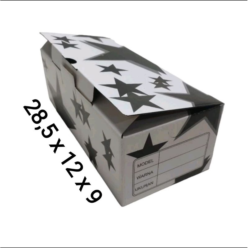 

TERMURAH DUS BOX SEPATU SANDAL UKURAN 28,5x12x9 MOTIF BINTANG