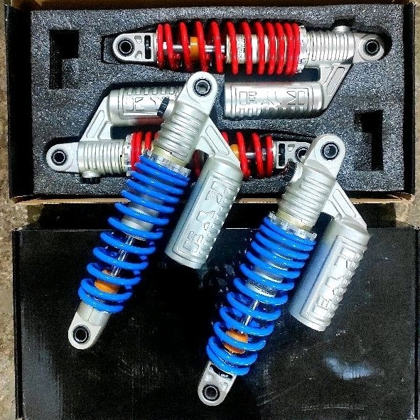 shockbreaker KYE Shock KYB belakang merah biru dobel klik fungsi RZR RX king RXZ CB GL MP tiger GL10