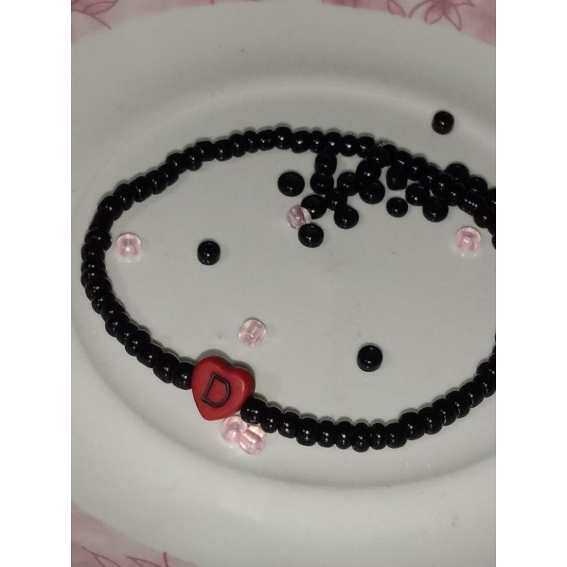 Promo Gelang manik manik Korea/ gelang inisial nama/ gelang blackpink/ gelang taehyung v bts