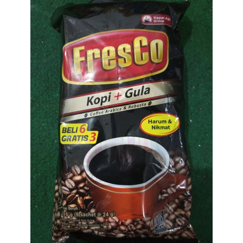 

Fresco Kopi + Gula Paket 2pack isi Total 18pcs