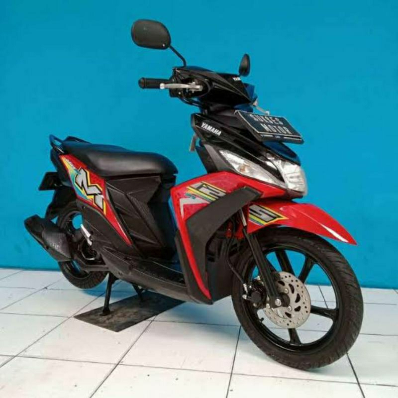 (BISA COD) Striping Mio M3 125 2023 Merah Hitam Stiker lis Decal Body Standar Ori Yamaha MIO M3 2023