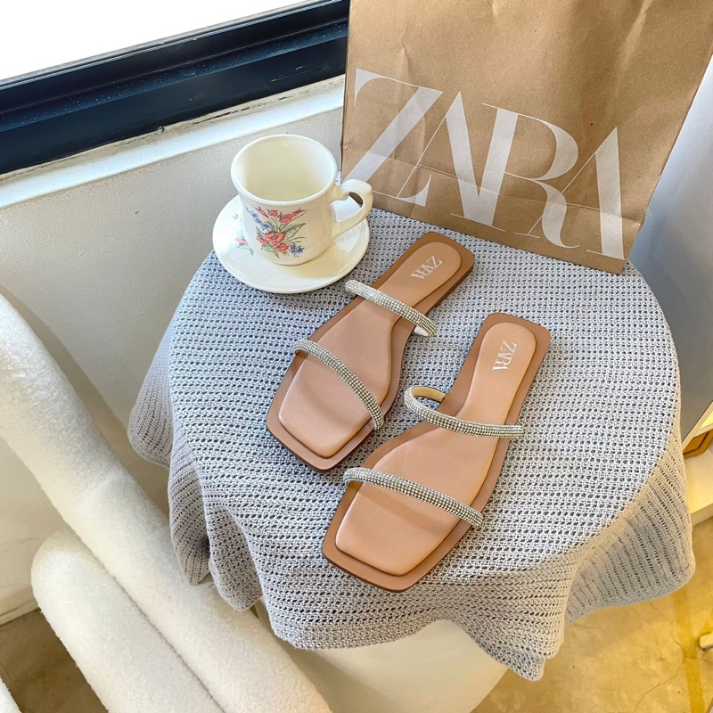 Strappy blink sandals by Zara flip flop sandal import high quality fashion shoes sandal tali wanita 