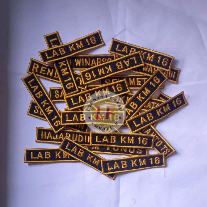 papan nama/label bordir